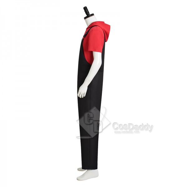 2023 TV One Piece Monkey D Luffy Red Overalls Cosplay Costume Halloween Carnival Suit
