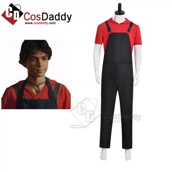 2023 TV One Piece Monkey D Luffy Red Overalls Cosplay Costume Halloween Carnival Suit