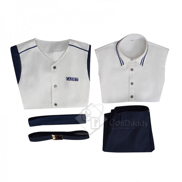 2023 Live Action One Piece Coby Marine Uniform Cosplay Costume Koby Short Sleeve Version