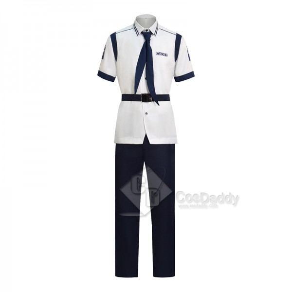 2023 Live Action One Piece Coby Marine Uniform Cosplay Costume Koby Short Sleeve Version