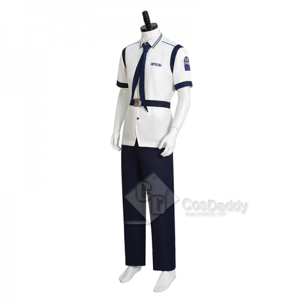 2023 Live Action One Piece Coby Marine Uniform Cosplay Costume Koby Short Sleeve Version