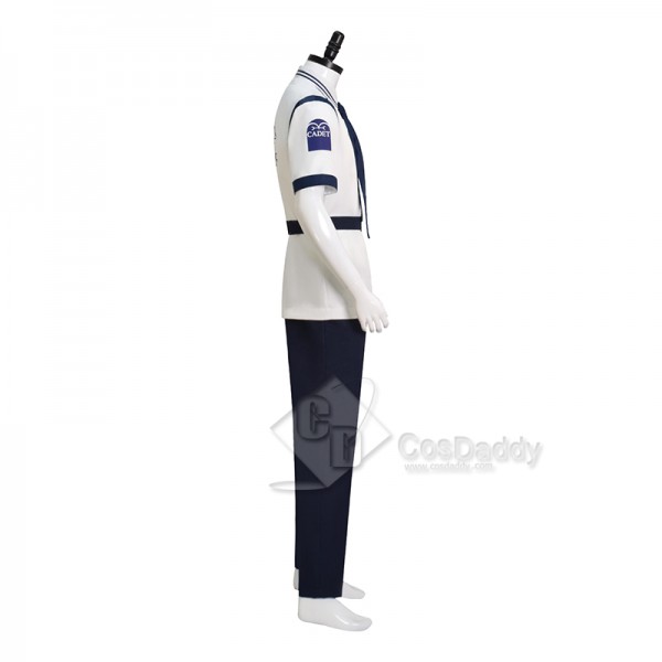 2023 Live Action One Piece Coby Marine Uniform Cosplay Costume Koby Short Sleeve Version