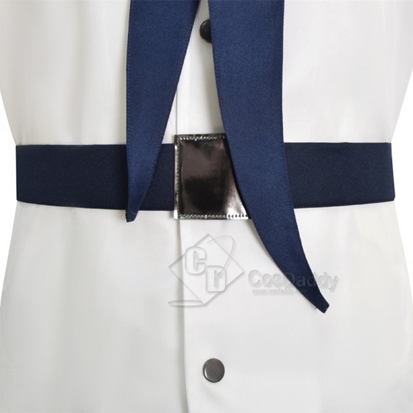 2023 Live Action One Piece Coby Marine Uniform Cosplay Costume Koby Short Sleeve Version