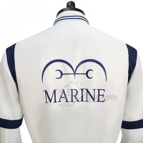 2023 Live Action One Piece Coby Marine Uniform Cosplay Costume Koby Short Sleeve Version