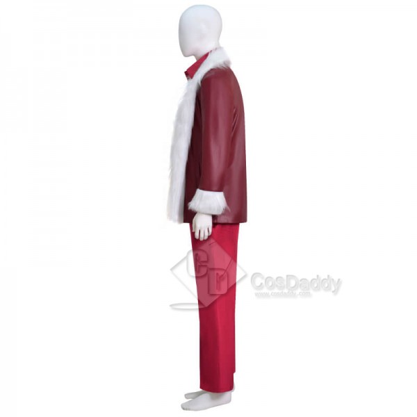 John Travolta Capital One Commercial Ad Disco-Dancing 2023 New Santa Costume Suit