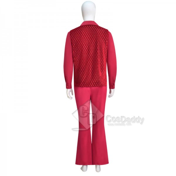 John Travolta Capital One Commercial Ad Disco-Dancing 2023 New Santa Costume Suit