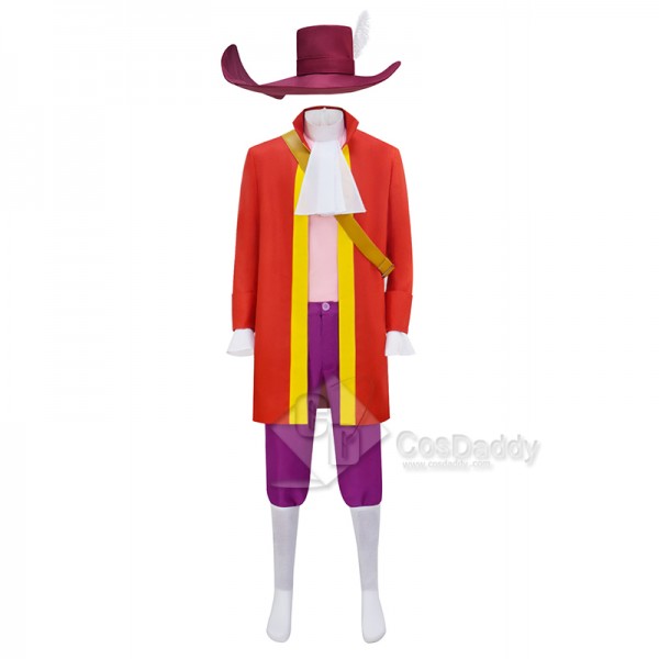 Anime Peter Pan Captain Hook Cosplay Costume Hat Halloween Carnival Suit