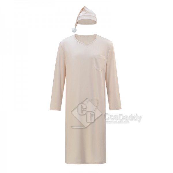 2023 Christmas Beige Sleepwear Cosplay Costume Christmas Holiday Party Suit