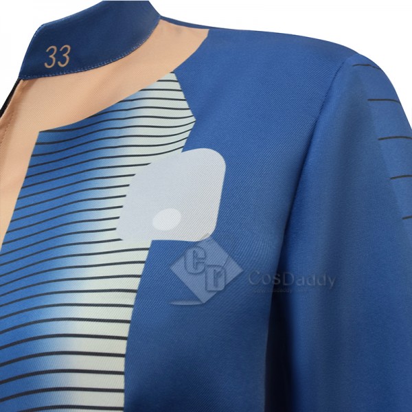2024 Fallout Lucy Vault 33 Female Survivor Jumpsuit Uniform Cosplay Costume Halloween Suit
