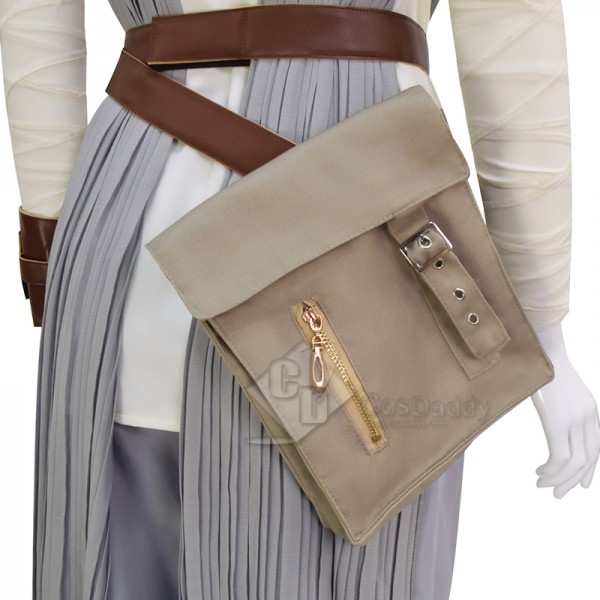 Star Wars 7 The Force Awakens Rey Cosplay Costume Halloween Outfit Grey Version