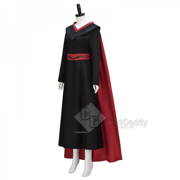 House of The Dragon Season 2 Rhaenyra Targaryen Setelan Jubah Cosplay Costume Cape Suit