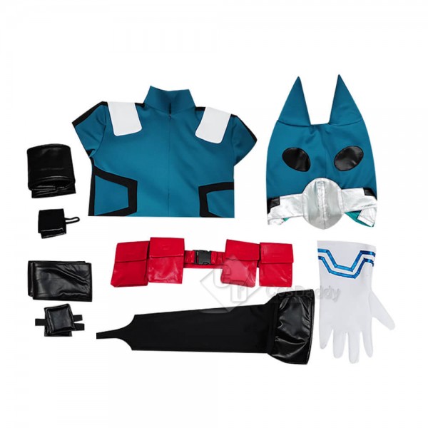 My Hero Academi Boku no Hero Akademia Izuku Midoriya Battle Suit Cosplay Costume
