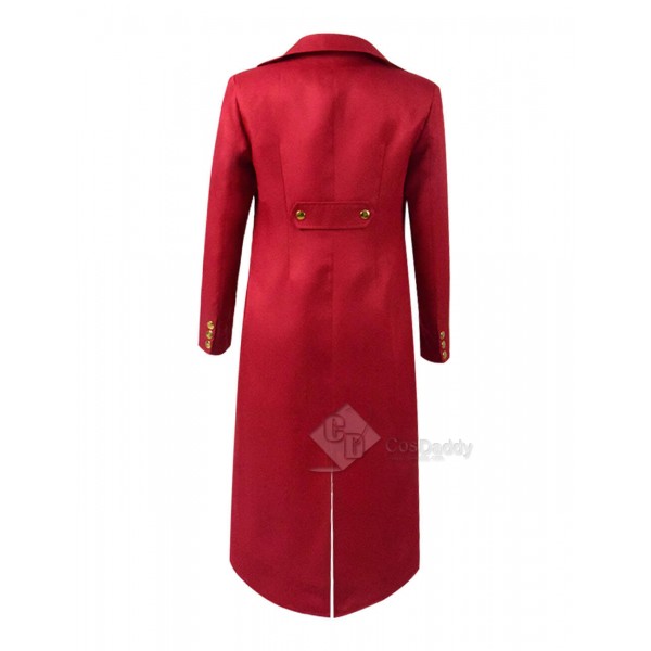 Cosdaddy Steampunk Costumes For Kids Fashion Red Long Jacket Cosplay Costumes