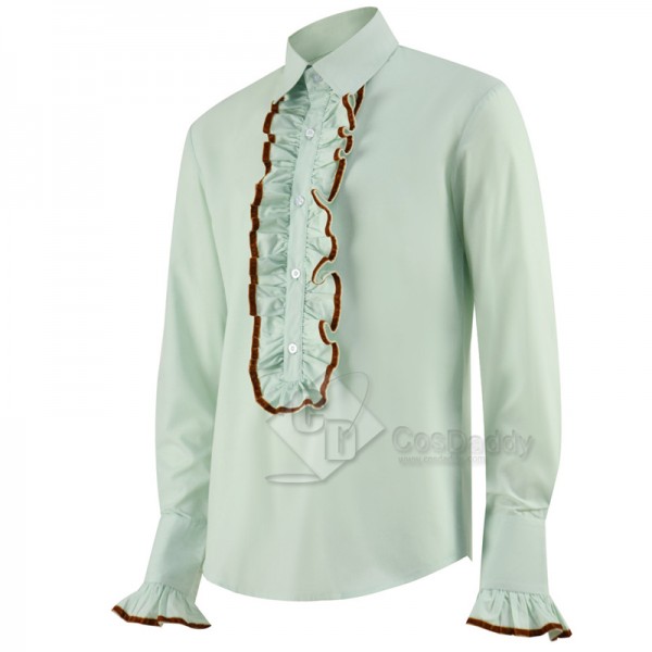 Third Doctor Green Shirts Doctor Who Cosplay Costumes 3rd Doctor Shirts CosDaddy