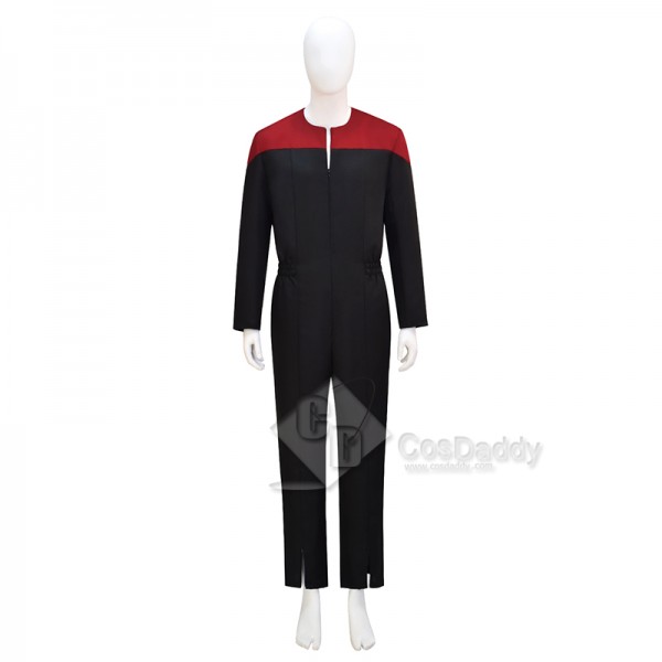 Star Trek Deep Space Nine Voyager Starfleet Red  Jumpsuit Uniform Cosplay Costume