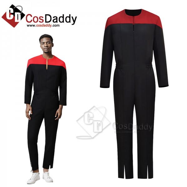 Star Trek Deep Space Nine Voyager Starfleet Red  Jumpsuit Uniform Cosplay Costume