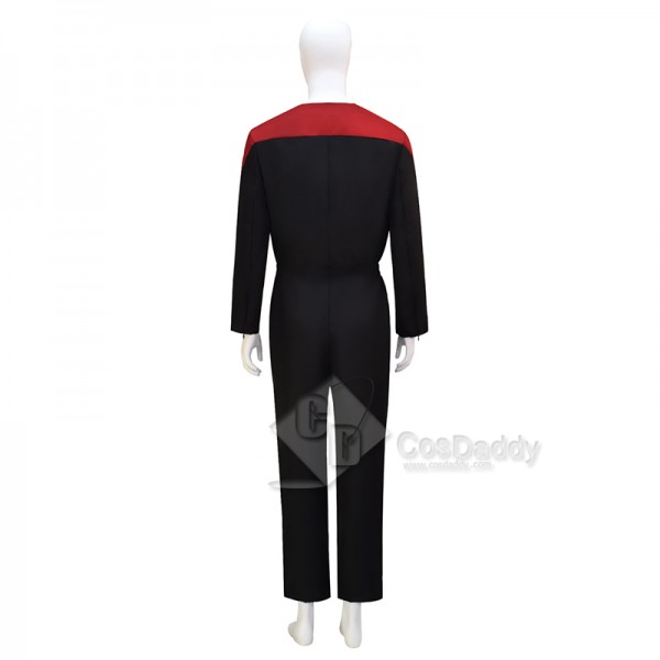 Star Trek Deep Space Nine Voyager Starfleet Red  Jumpsuit Uniform Cosplay Costume