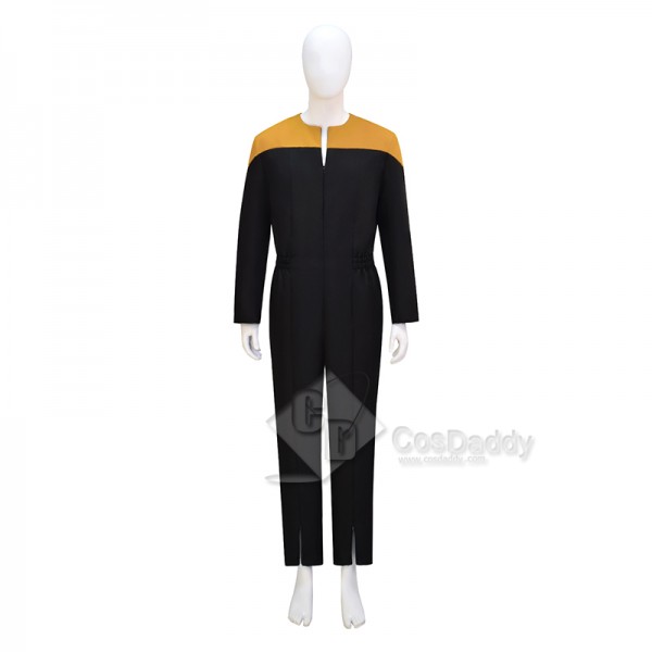 Star Trek Deep Space Nine Voyager Yellow Uniform Cosplay Costume Starfleet Jumpsuit