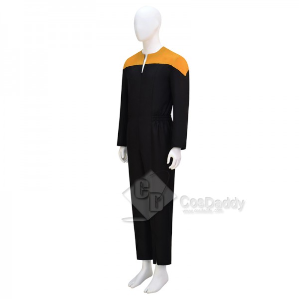 Star Trek Deep Space Nine Voyager Yellow Uniform Cosplay Costume Starfleet Jumpsuit