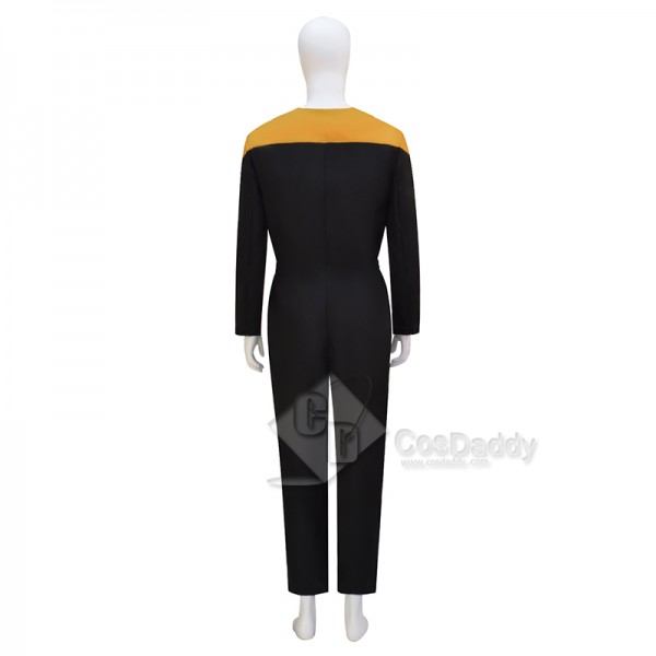 Star Trek Deep Space Nine Voyager Yellow Uniform Cosplay Costume Starfleet Jumpsuit