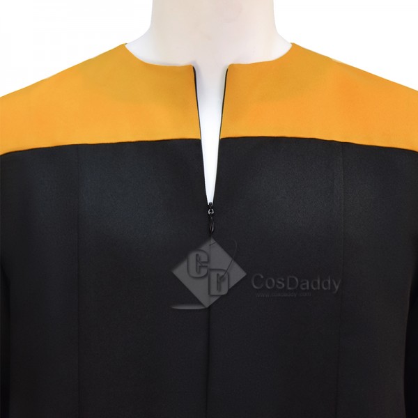 Star Trek Deep Space Nine Voyager Yellow Uniform Cosplay Costume Starfleet Jumpsuit