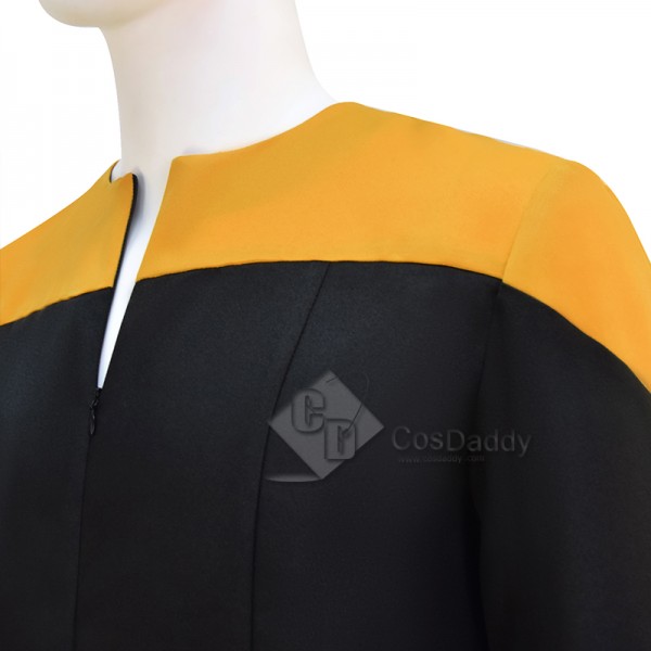 Star Trek Deep Space Nine Voyager Yellow Uniform Cosplay Costume Starfleet Jumpsuit