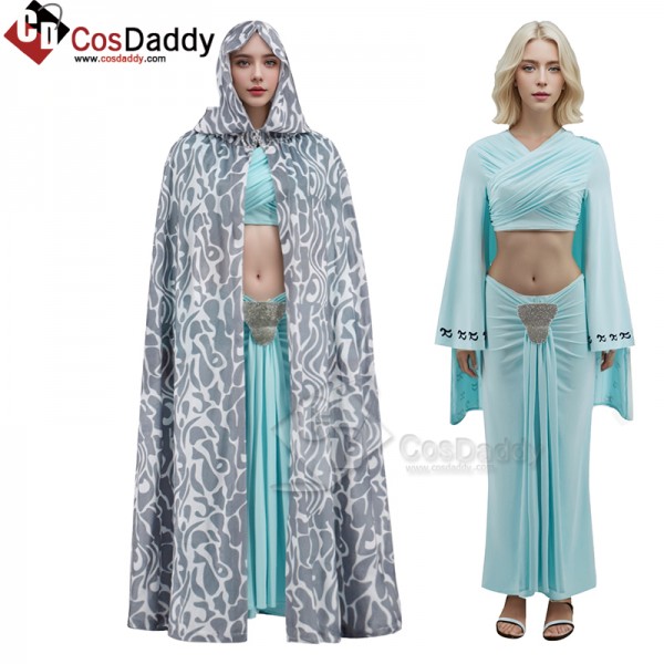 Star Wars Queen Padme Amidala Blue Tatooine Cape D...