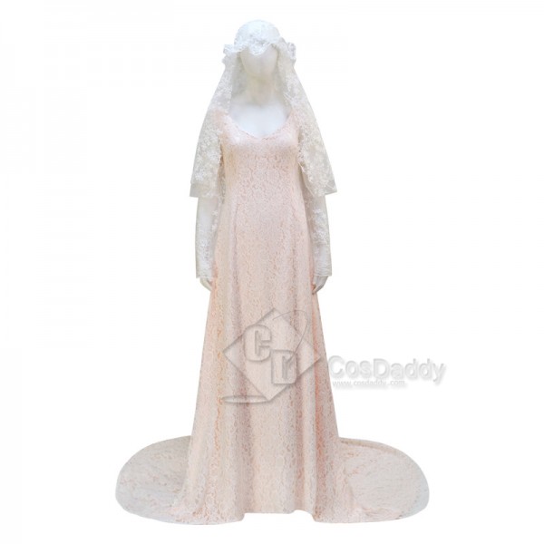 Cosdaddy Padme Amidala Wedding Dress Star Wars Padme Dress Women Halloween Suit 