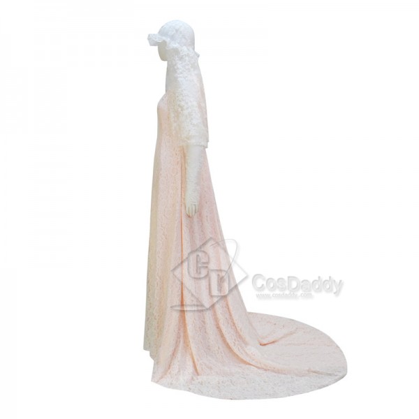 Star Wars Princess Padme Amidala Wedding Dress Cosplay Costume Halloween Outfit