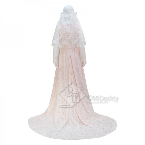 Star Wars Princess Padme Amidala Wedding Dress Cosplay Costume Halloween Outfit
