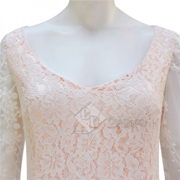 Star Wars Princess Padme Amidala Wedding Dress Cosplay Costume Halloween Outfit