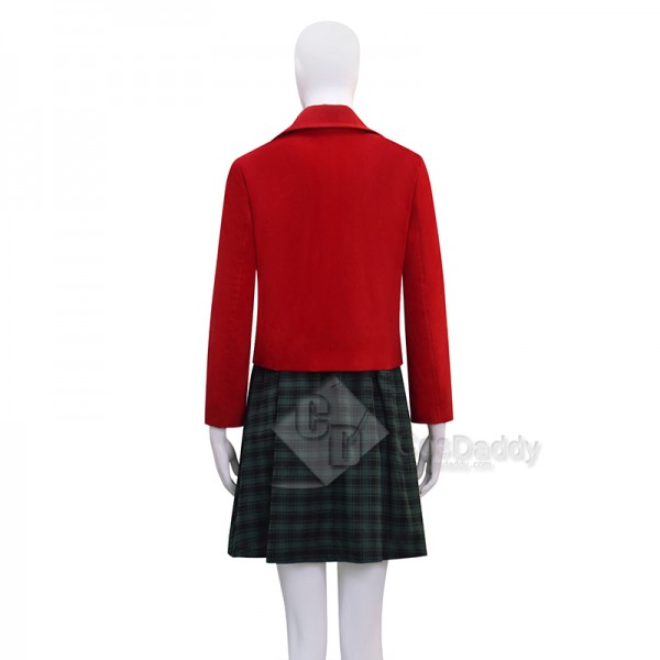Cosdaddy 15th Doctor Who Joy Almondo Red Green Plaid Dress Cosplay Costumes Halloween Outfit