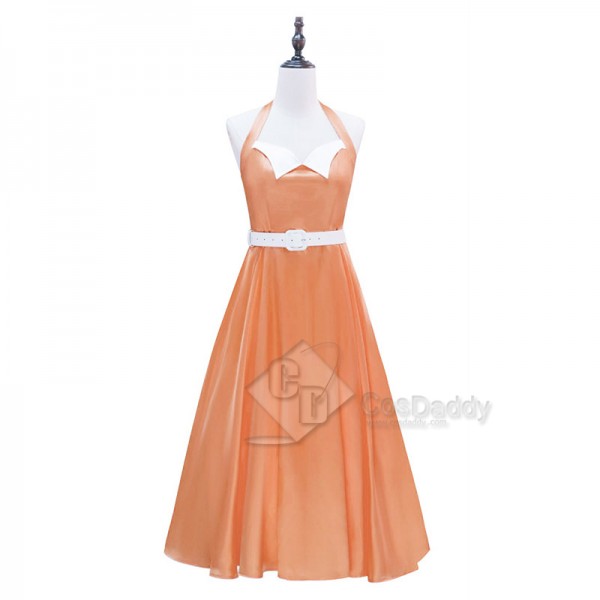 Cosdaddy Belinda Chandra Doctor Who Newest Season Cinnamon-orange Dress Halloween Cosplay Costume