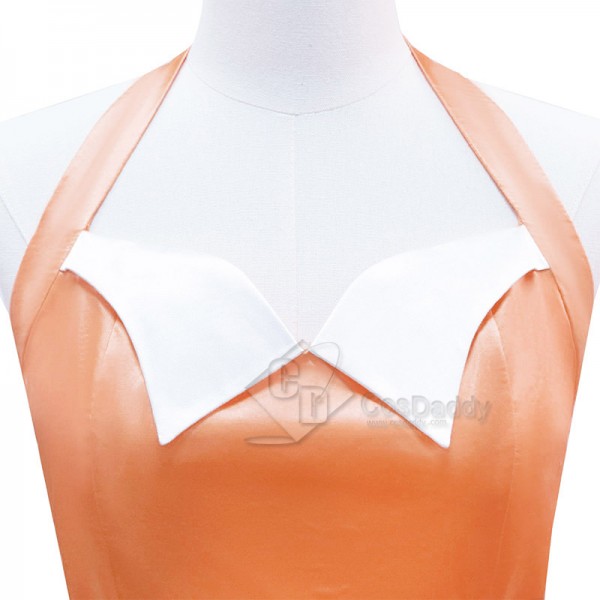 Cosdaddy Belinda Chandra Doctor Who Newest Season Cinnamon-orange Dress Halloween Cosplay Costume