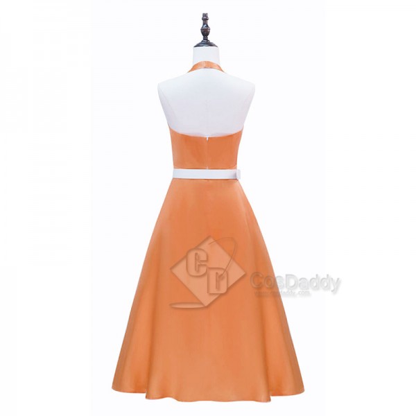 Cosdaddy Belinda Chandra Doctor Who Newest Season Cinnamon-orange Dress Halloween Cosplay Costume