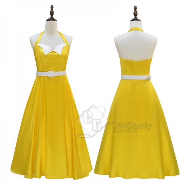 Belinda Chandra Doctor Who Newest Season Yellow Dress Halloween Cosplay Costume