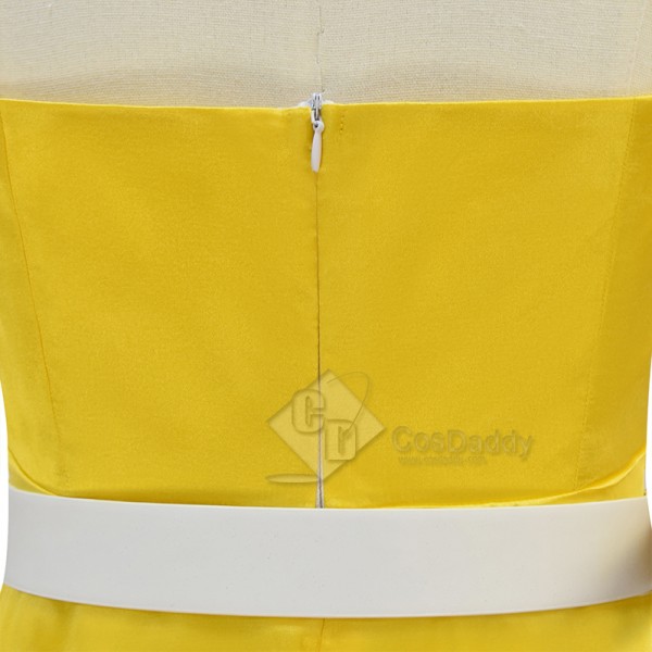 Belinda Chandra Doctor Who Newest Season Yellow Dress Halloween Cosplay Costume