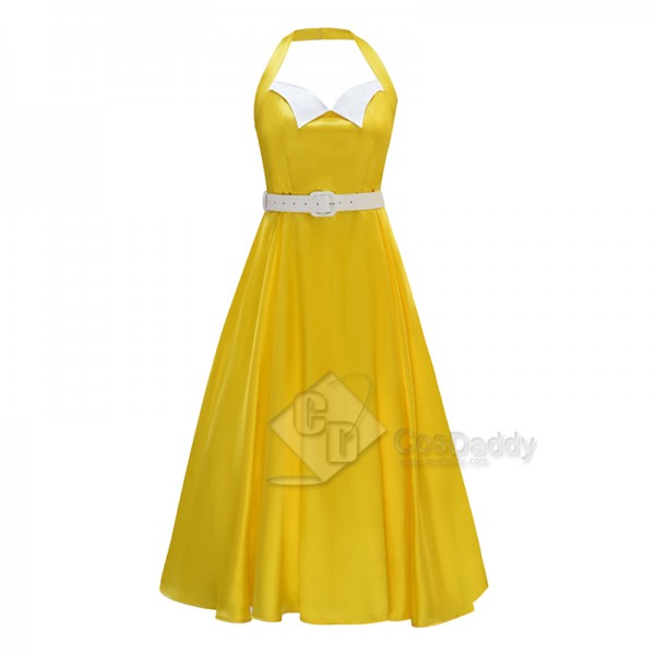 Belinda Chandra Doctor Who Newest Season Yellow Dress Halloween Cosplay Costume