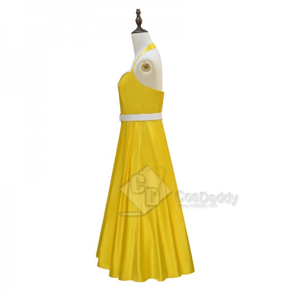 Belinda Chandra Doctor Who Newest Season Yellow Dress Halloween Cosplay Costume