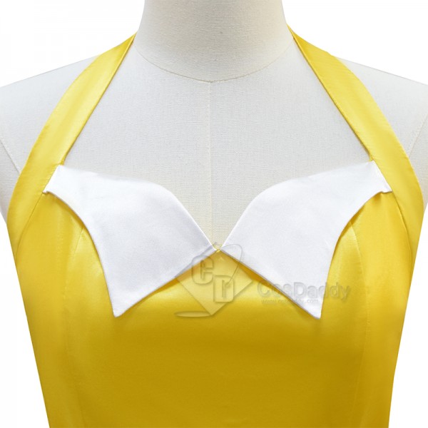 Belinda Chandra Doctor Who Newest Season Yellow Dress Halloween Cosplay Costume
