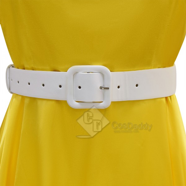 Belinda Chandra Doctor Who Newest Season Yellow Dress Halloween Cosplay Costume