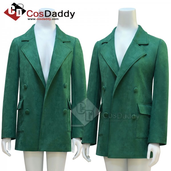 CosDaddy Doctor Who 2025 Donna Noble Coat 14th Doctor Green Coat Cosplay Costume