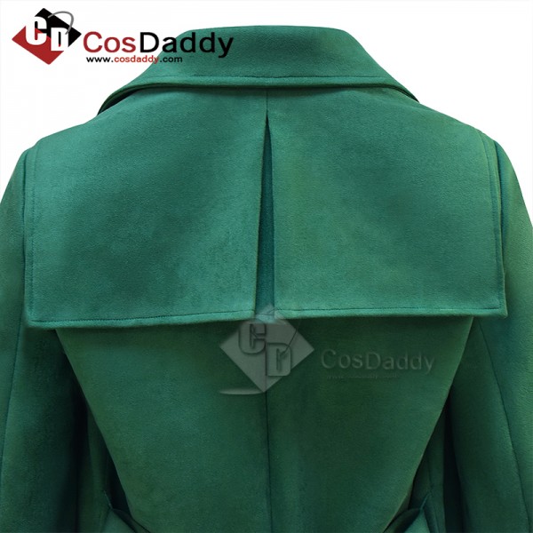 CosDaddy Doctor Who 2025 Donna Noble Coat 14th Doctor Green Coat Cosplay Costume
