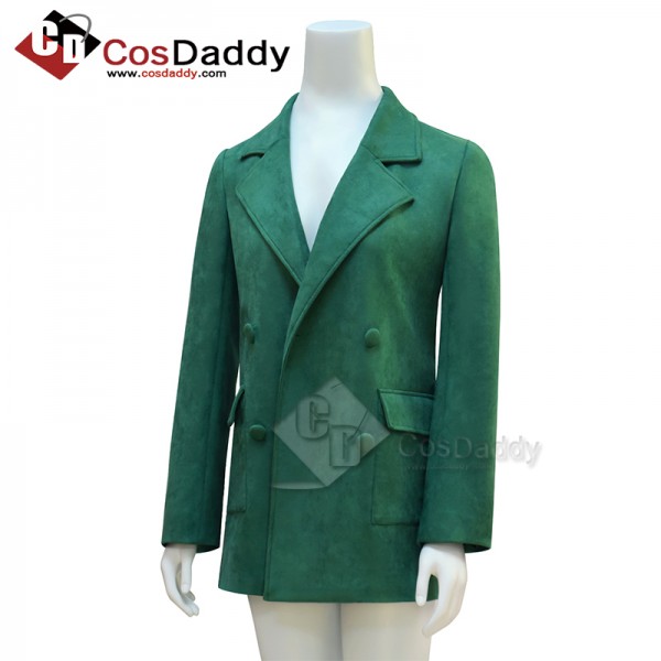 CosDaddy Doctor Who 2025 Donna Noble Coat 14th Doctor Green Coat Cosplay Costume