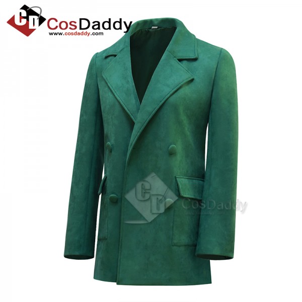 CosDaddy Doctor Who 2025 Donna Noble Coat 14th Doctor Green Coat Cosplay Costume