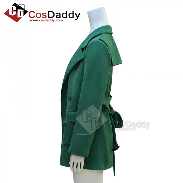 CosDaddy Doctor Who 2025 Donna Noble Coat 14th Doctor Green Coat Cosplay Costume