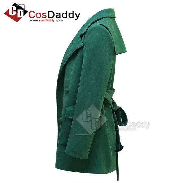 CosDaddy Doctor Who 2025 Donna Noble Coat 14th Doctor Green Coat Cosplay Costume