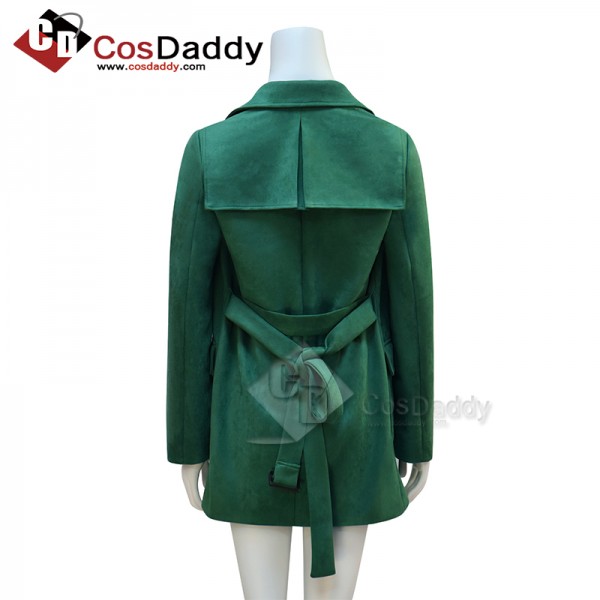 CosDaddy Doctor Who 2025 Donna Noble Coat 14th Doctor Green Coat Cosplay Costume