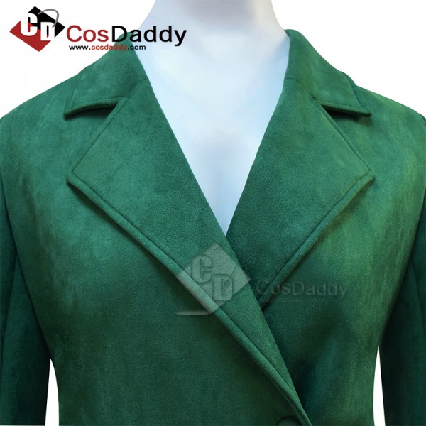 CosDaddy Doctor Who 2025 Donna Noble Coat 14th Doctor Green Coat Cosplay Costume