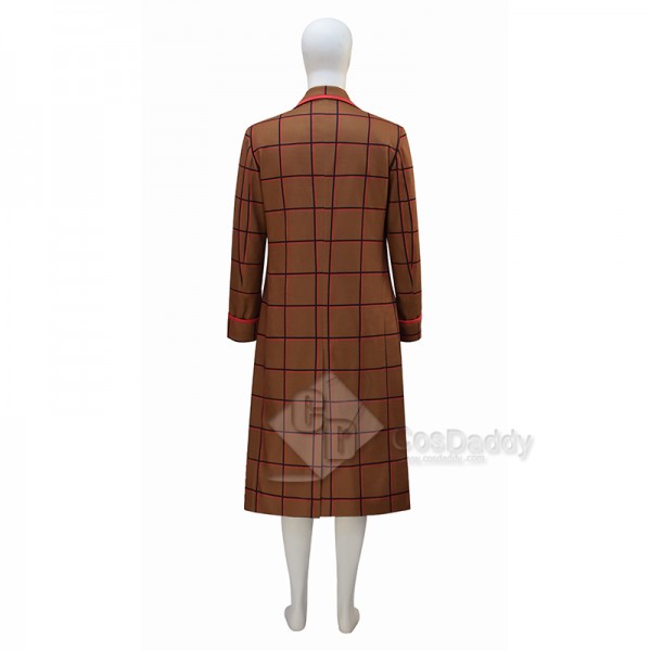 Cosdaddy 15th Doctor Who Ncuti Gatwa Lucky Day Brown Striped Plaid Jacket Cosplay Costumes 